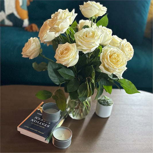 Long Stem Yellow Rose Bouquet – Waynesboro Emporium, Waynesboro GA