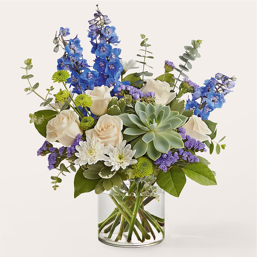 Cerulean Waves Bouquet – Waynesboro Emporium, Waynesboro GA