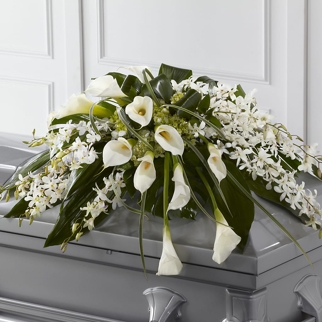 Angel Wings Casket Spray – Waynesboro Emporium, Waynesboro GA
