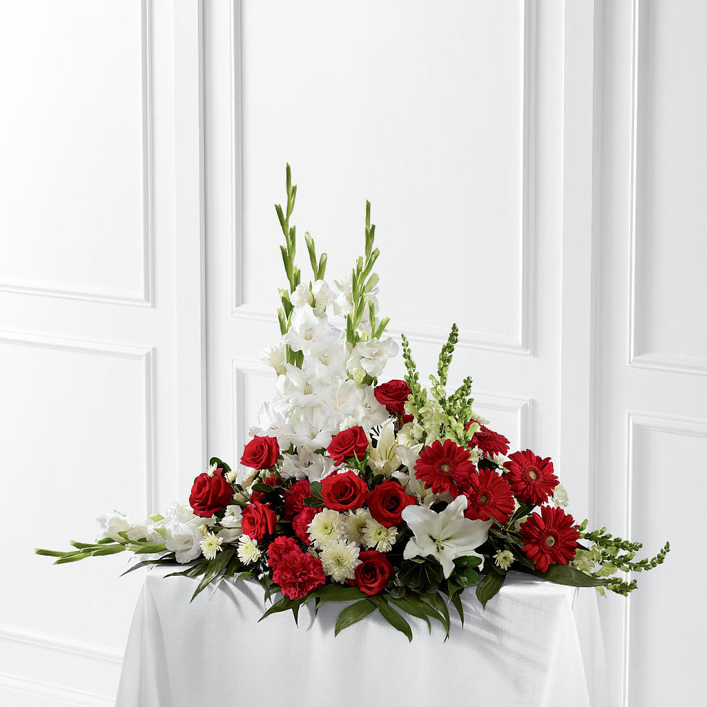 Crimson & White Arrangement – Waynesboro Emporium, Waynesboro GA