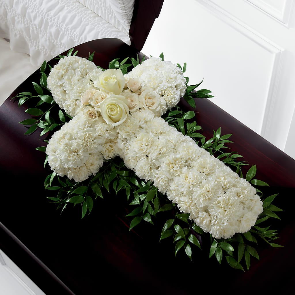 Peaceful Memories Casket Spray (Standard) – Waynesboro Emporium, Waynesboro GA