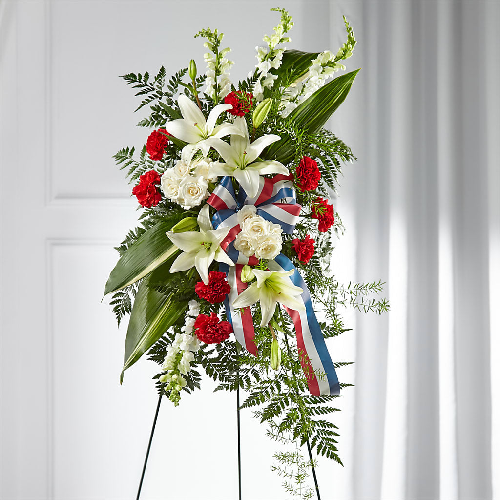 Stars of Life Standing Spray – Waynesboro Emporium, Waynesboro GA