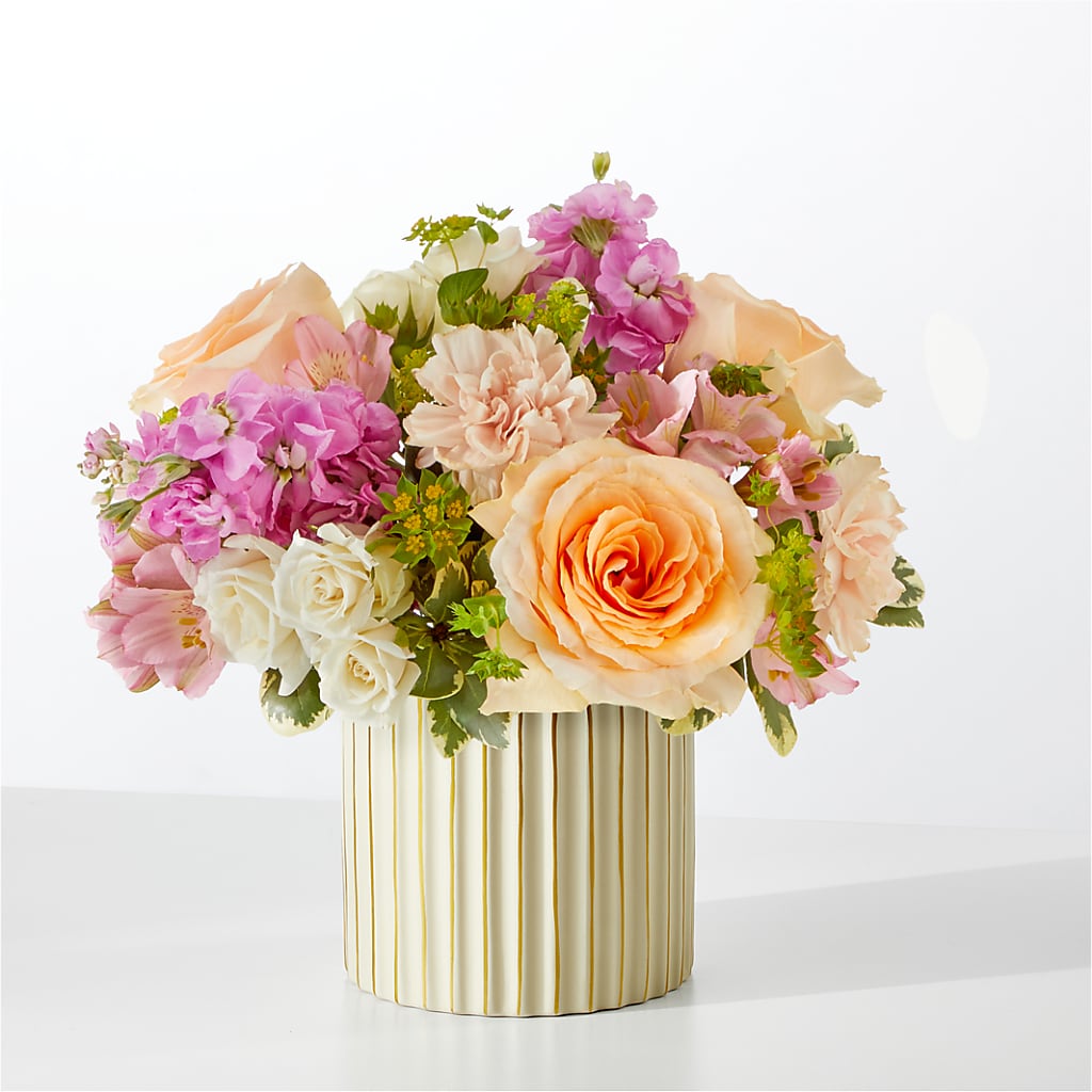 Paradise Bouquet with Ivory Vase – Waynesboro Emporium, Waynesboro GA