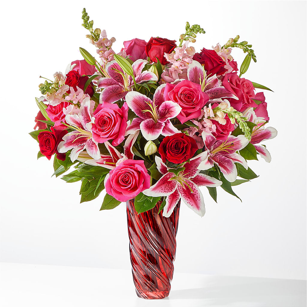 Always You Bouquet with Luxe Swirl Vase – Waynesboro Emporium, Waynesboro GA