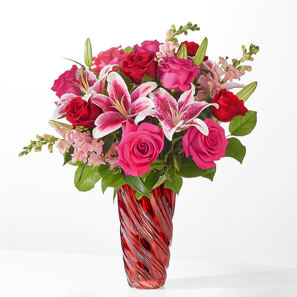 Always You Bouquet with Luxe Swirl Vase – Waynesboro Emporium, Waynesboro GA