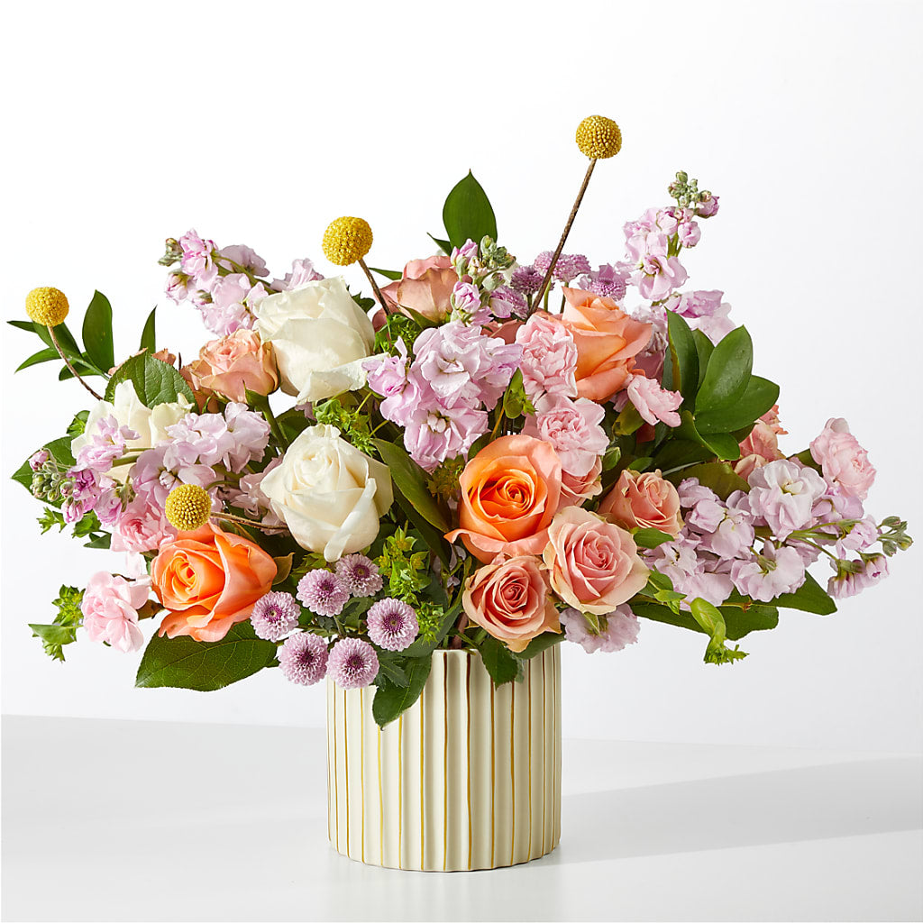 French Market Bouquet with Ivory Vase – Waynesboro Emporium, Waynesboro GA