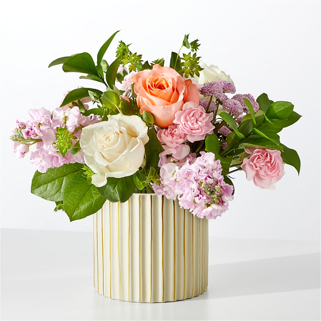 French Market Bouquet with Ivory Vase – Waynesboro Emporium, Waynesboro GA