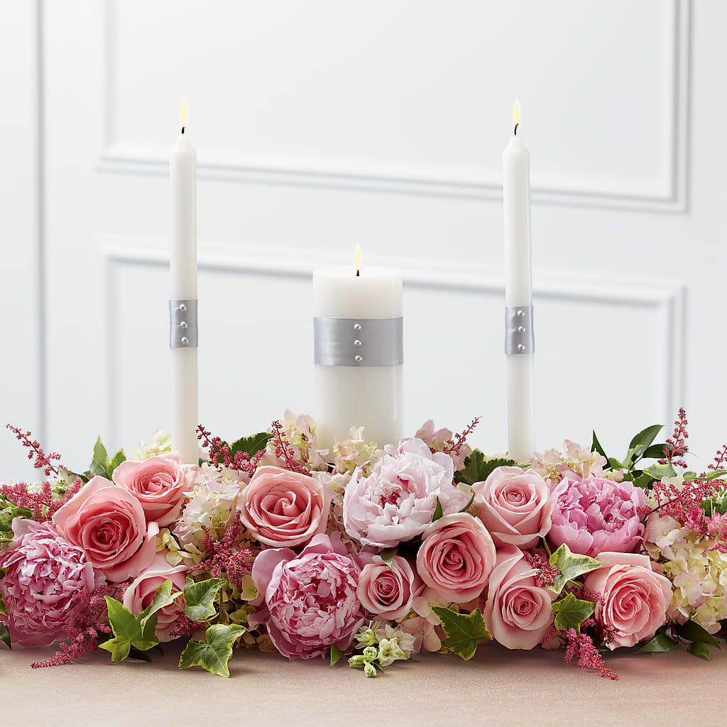 Worldwide Romance Unity Candle Arrangement – Waynesboro Emporium, Waynesboro GA