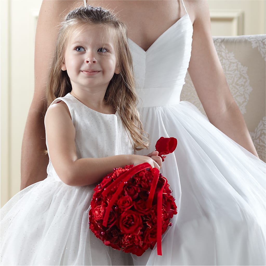 Pure at Heart Flower Girl Arrangement – Waynesboro Emporium, Waynesboro GA