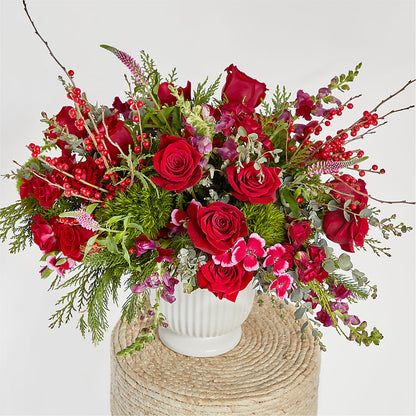 Big Red Bow Bouquet –  Waynesboro Emporium, Waynesboro GA