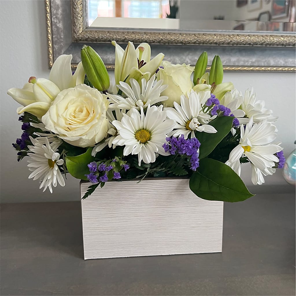 Beyond Blue Box Bouquet –  Waynesboro Emporium, Waynesboro GA