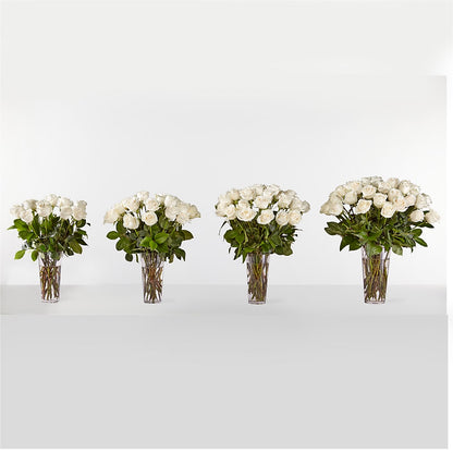 Long Stem White Rose Bouquet –  Waynesboro Emporium, Waynesboro GA