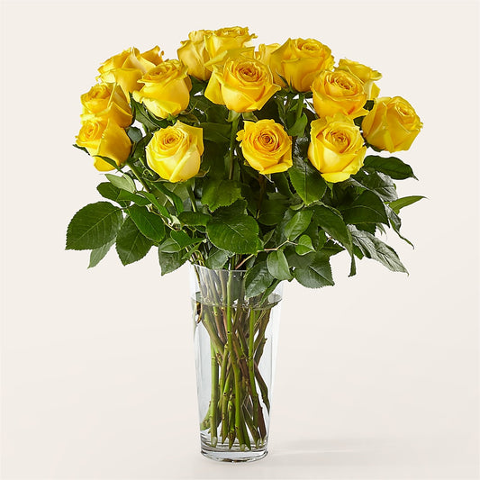 Long Stem Yellow Rose Bouquet –  Waynesboro Emporium, Waynesboro GA
