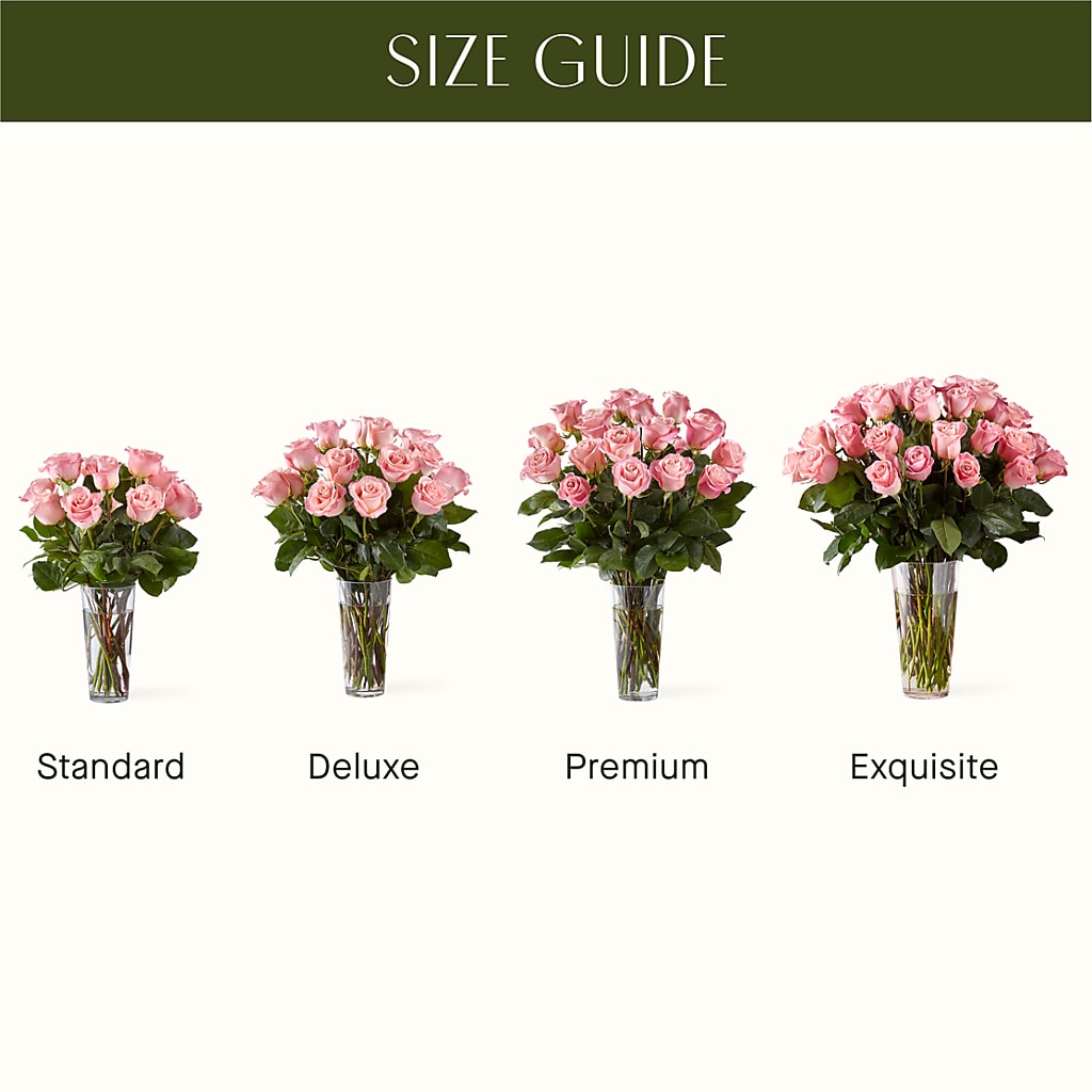 Long Stem Pink Rose Bouquet –  Waynesboro Emporium, Waynesboro GA