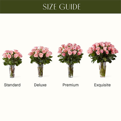 Long Stem Pink Rose Bouquet –  Waynesboro Emporium, Waynesboro GA