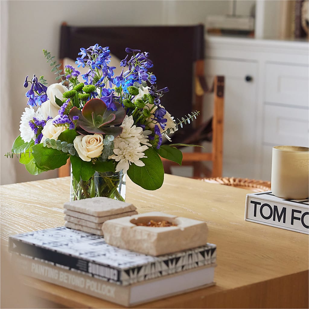 Cerulean Waves Bouquet –  Waynesboro Emporium, Waynesboro GA
