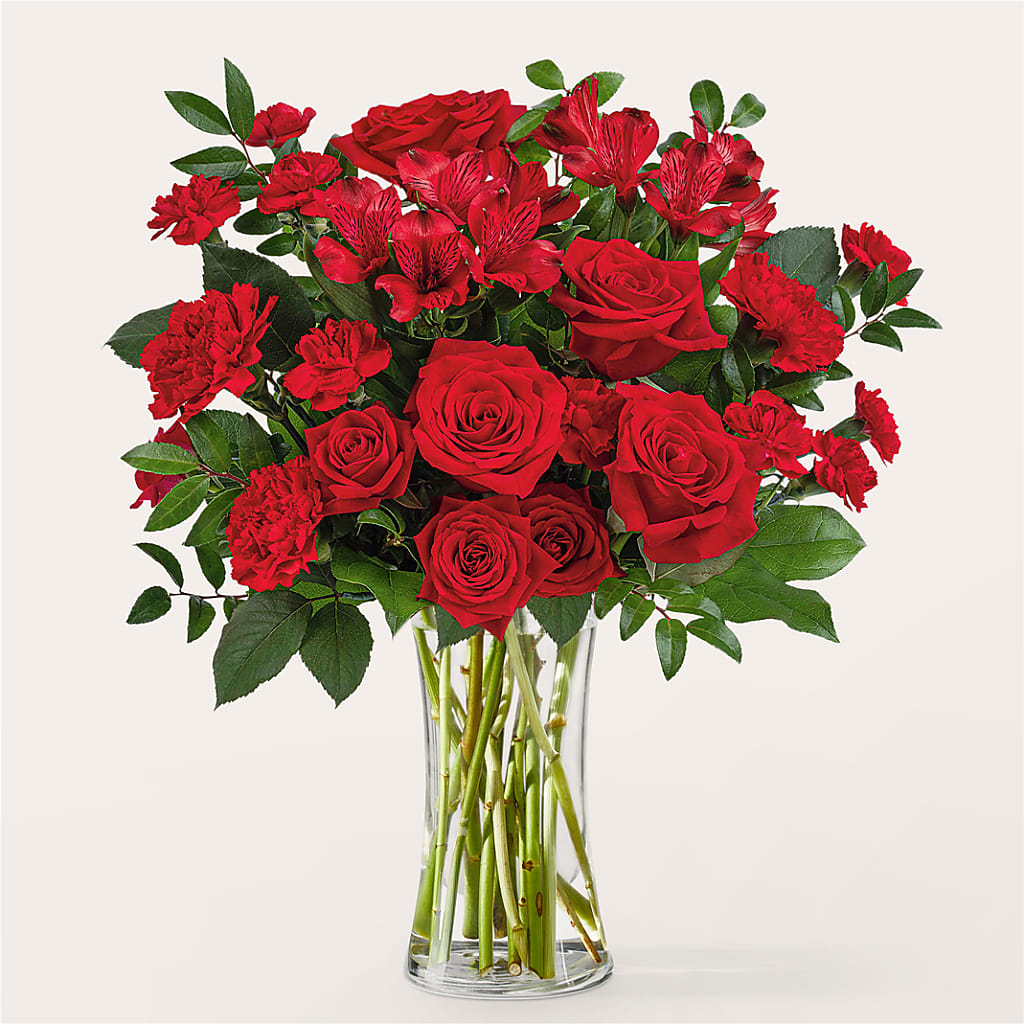 Brilliant Ruby Bouquet –  Waynesboro Emporium, Waynesboro GA