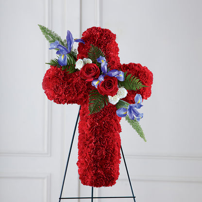 Faithful Hero Floral Cross –  Waynesboro Emporium, Waynesboro GA
