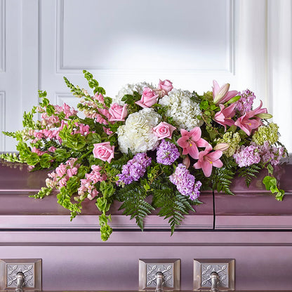 Life's Gratitude Casket Spray –  Waynesboro Emporium, Waynesboro GA