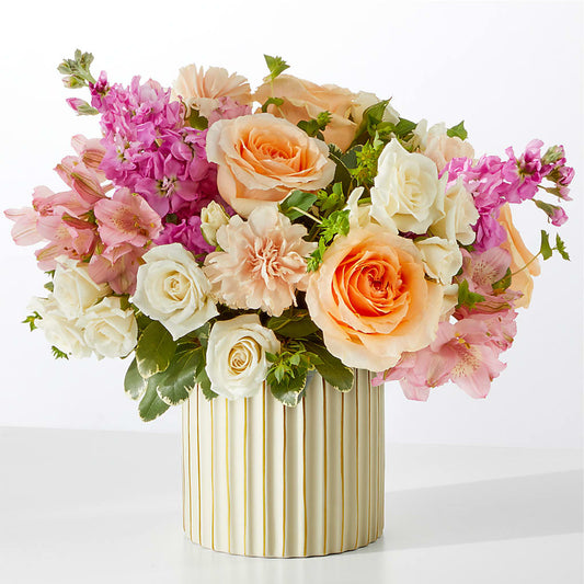 Paradise Bouquet with Ivory Vase –  Waynesboro Emporium, Waynesboro GA
