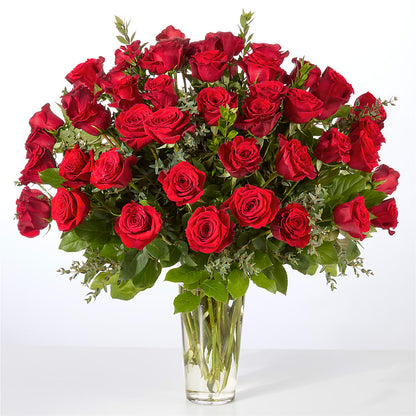 Forever Yours Fifty Stem Red Rose Bouquet –  Waynesboro Emporium, Waynesboro GA
