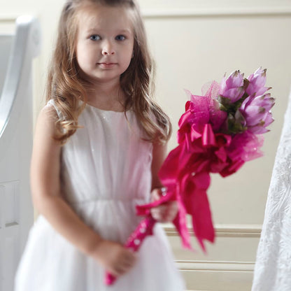 Sparkle Pink Flower Girl Bouquet –  Waynesboro Emporium, Waynesboro GA